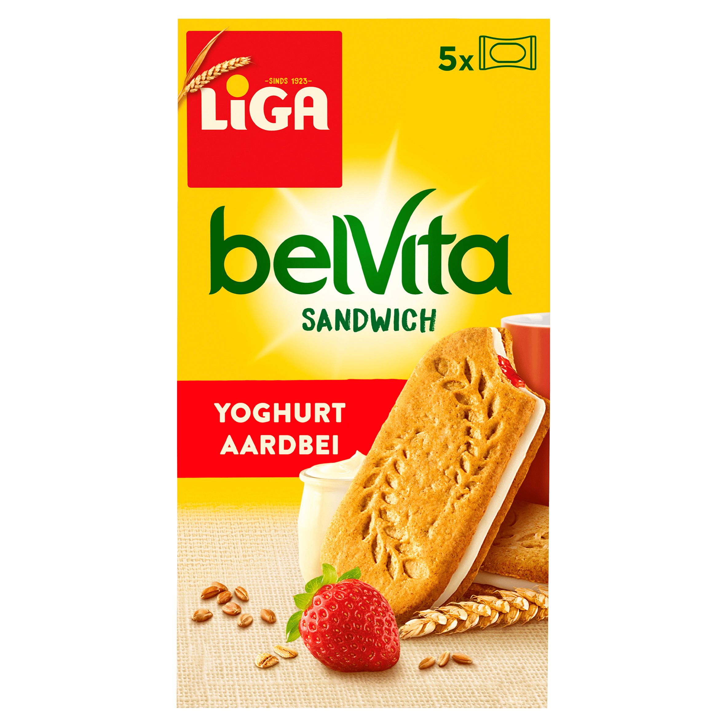 Liga Sandwich Koekjes Yoghurt Aardbei