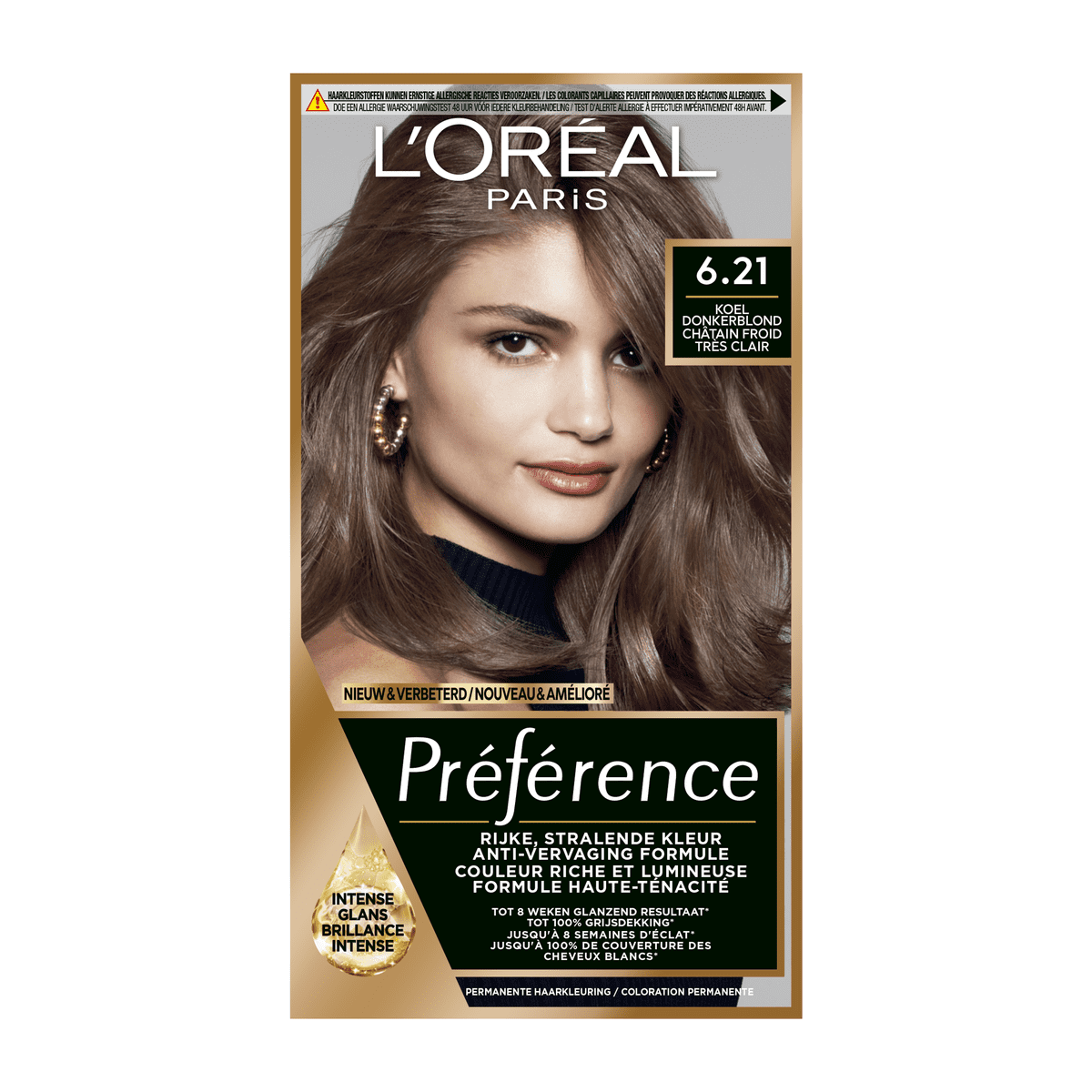 L'Oréal Paris Préférence 6.21 Zurich Zeer Licht Koel Bruin Haarkleuring