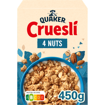 Quaker Cruesli 4 Noten Ontbijtgranen 450 gr