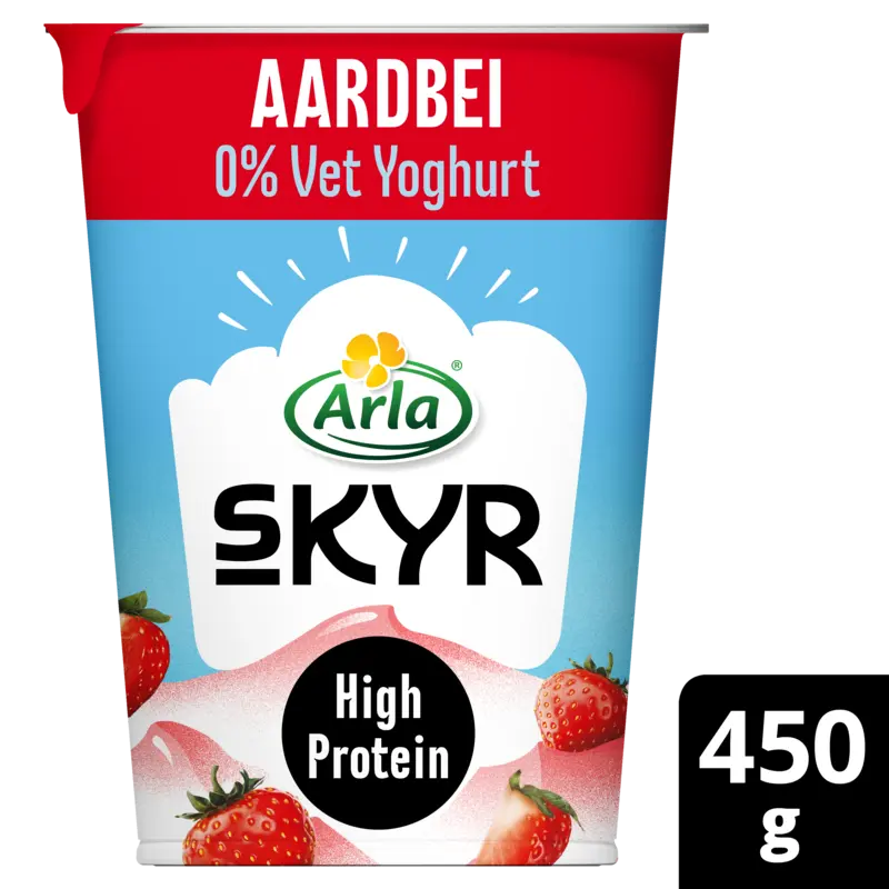Arla Skyr aardbei yoghurt 0% vet