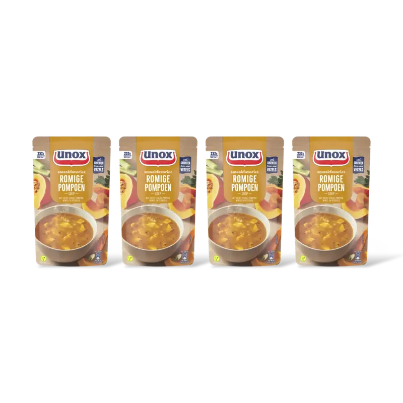 Unox Romige pompoensoep 4-pack