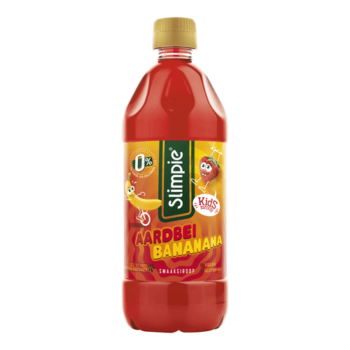 Slimpie Kids limonadesiroop aardbei banaan