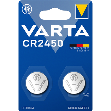 Varta Knoopcel CR2450 Lithium 2 Stuks