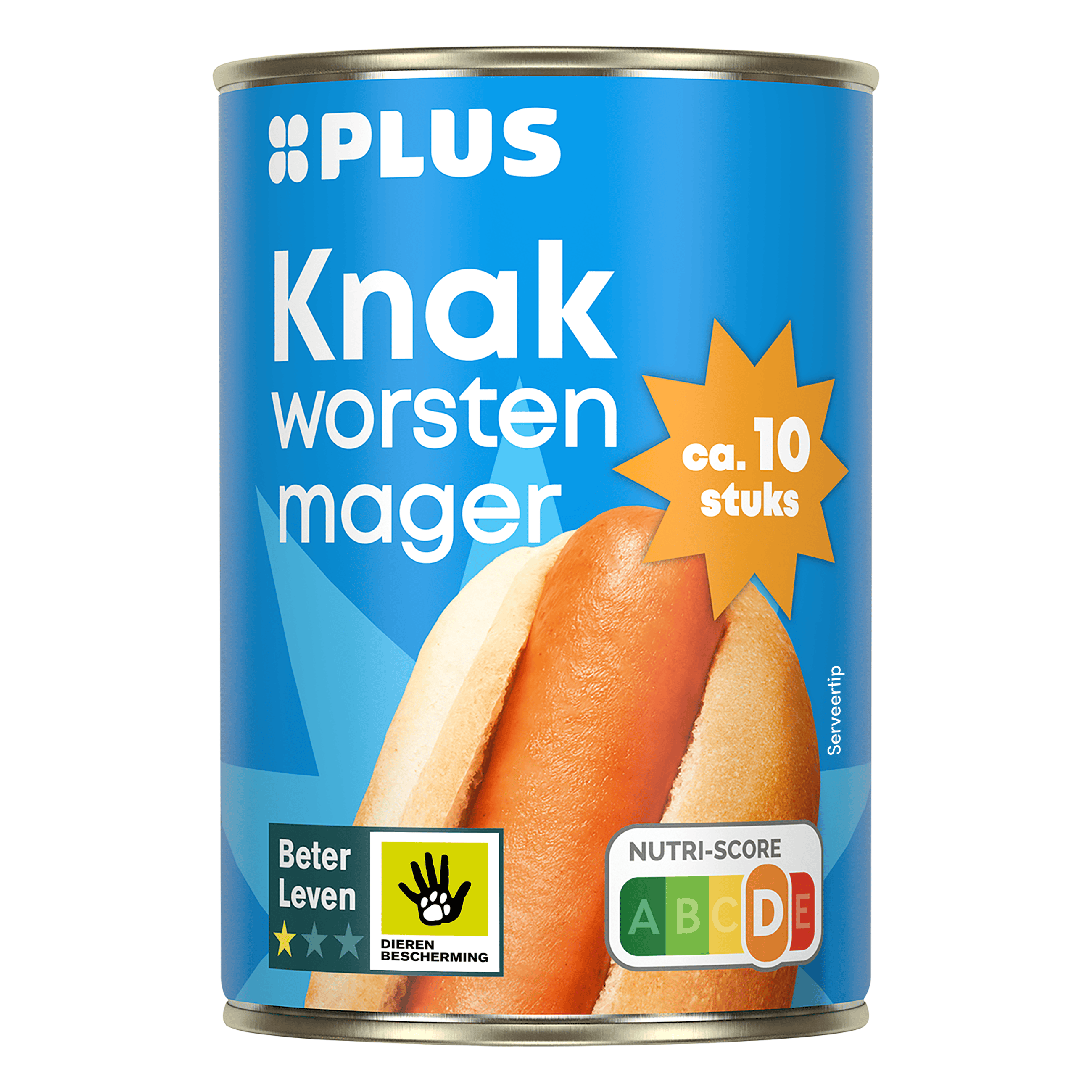 PLUS Knakworsten mager