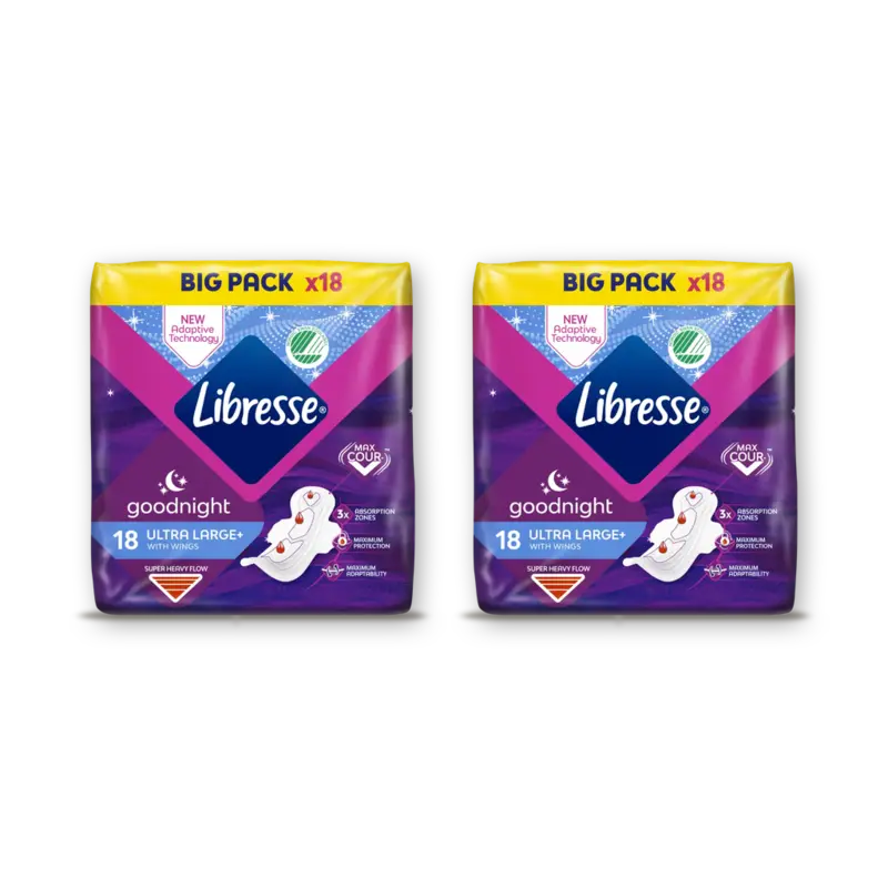 Libresse Goodnight ultra large+ wings bigpack 2pk
