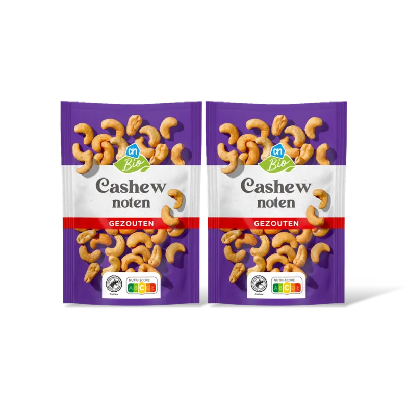 AH Biologisch Ongebrande cashewnoten 2-pack