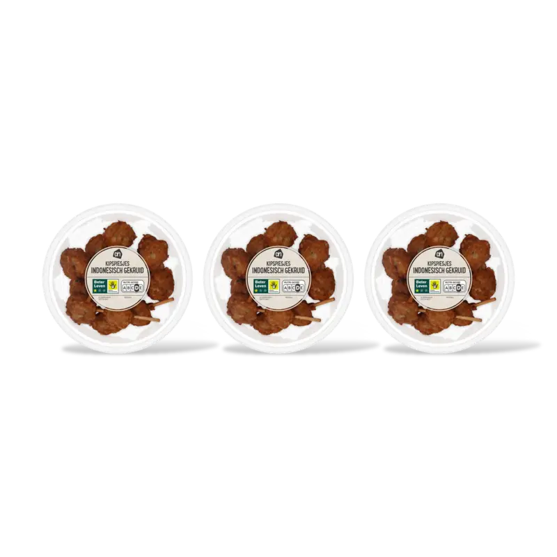 AH Kipspiesjes Indonesisch gekruid 3-pack