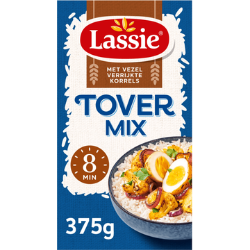 Lassie Witte Tover rijst extra vezels mix 375 g