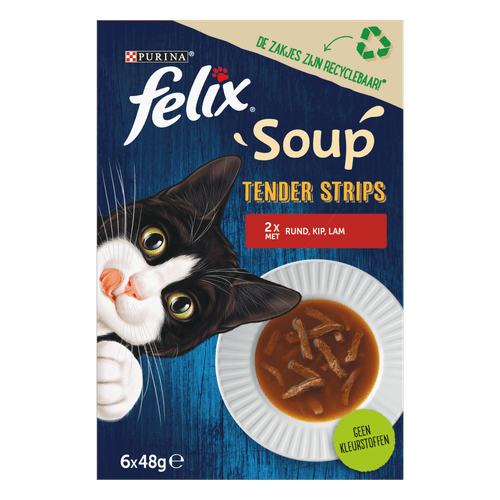 Felix Kattensoep filets Rund-Kip-Lam