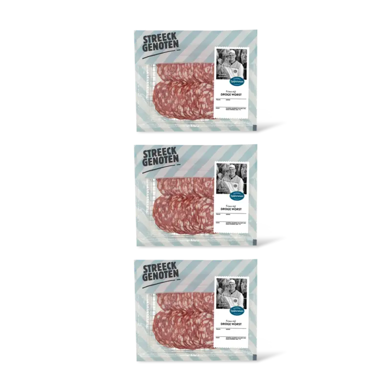 Streeckgenoten Friese droge worst 3-pack
