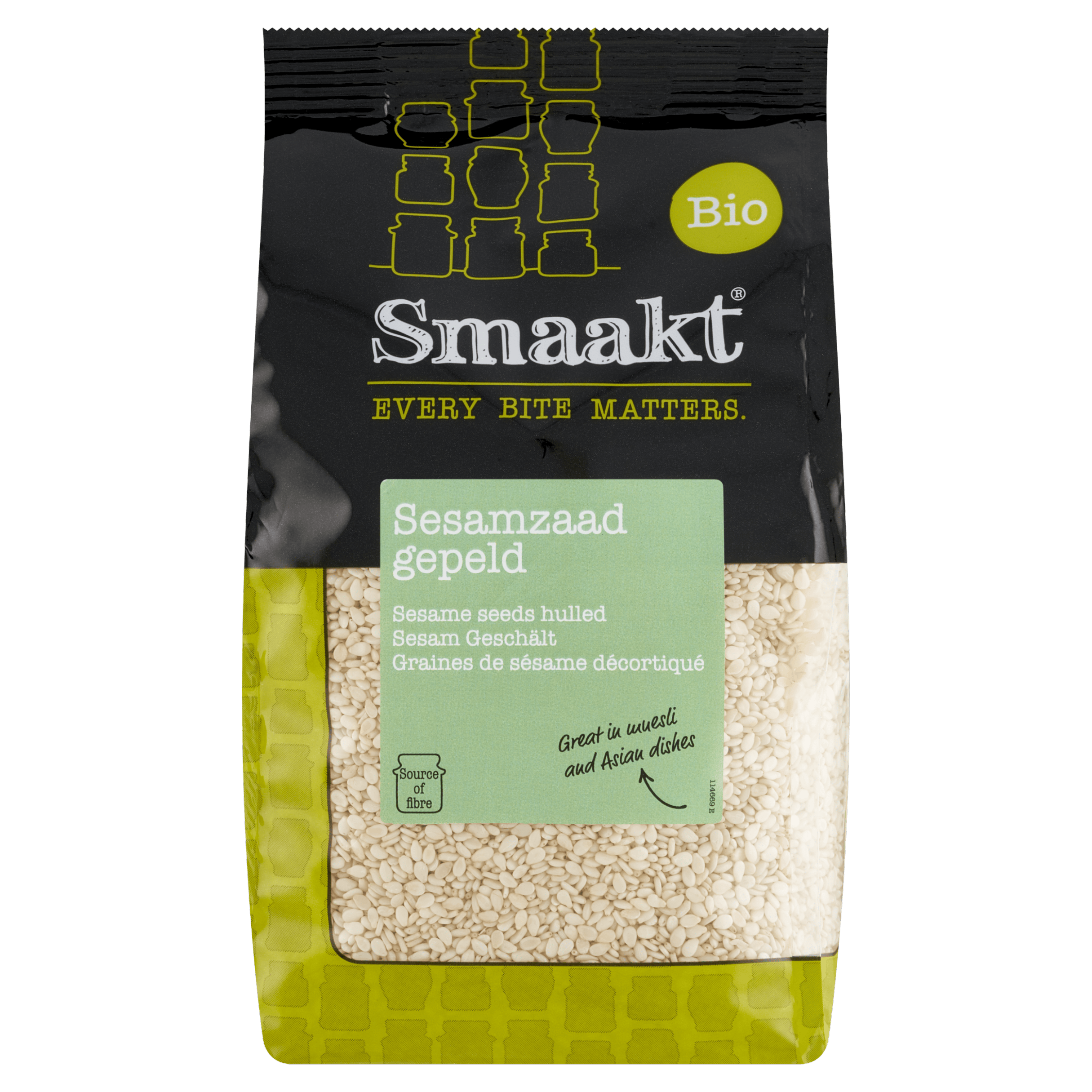 Smaakt Sesamzaad gepeld bio