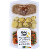 Daily Chef worteltjes en erwtjes met kipfilet en krieltjes