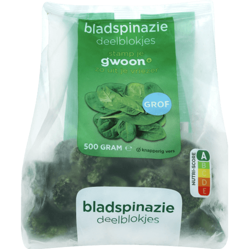 G'woon Gesneden bladspinazie deelblokjes