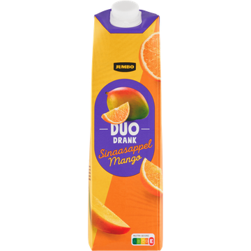 Jumbo Duo Drank Sinaasappel Mango 1 L