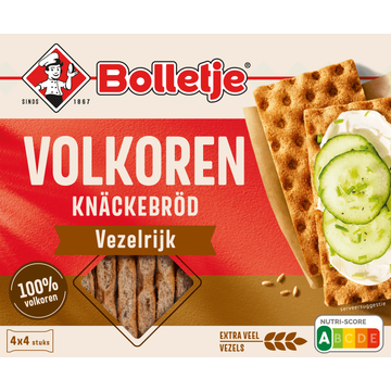 Bolletje Volkoren Knäckebröd Vezelrijk 4 x 4 Stuks 265 g