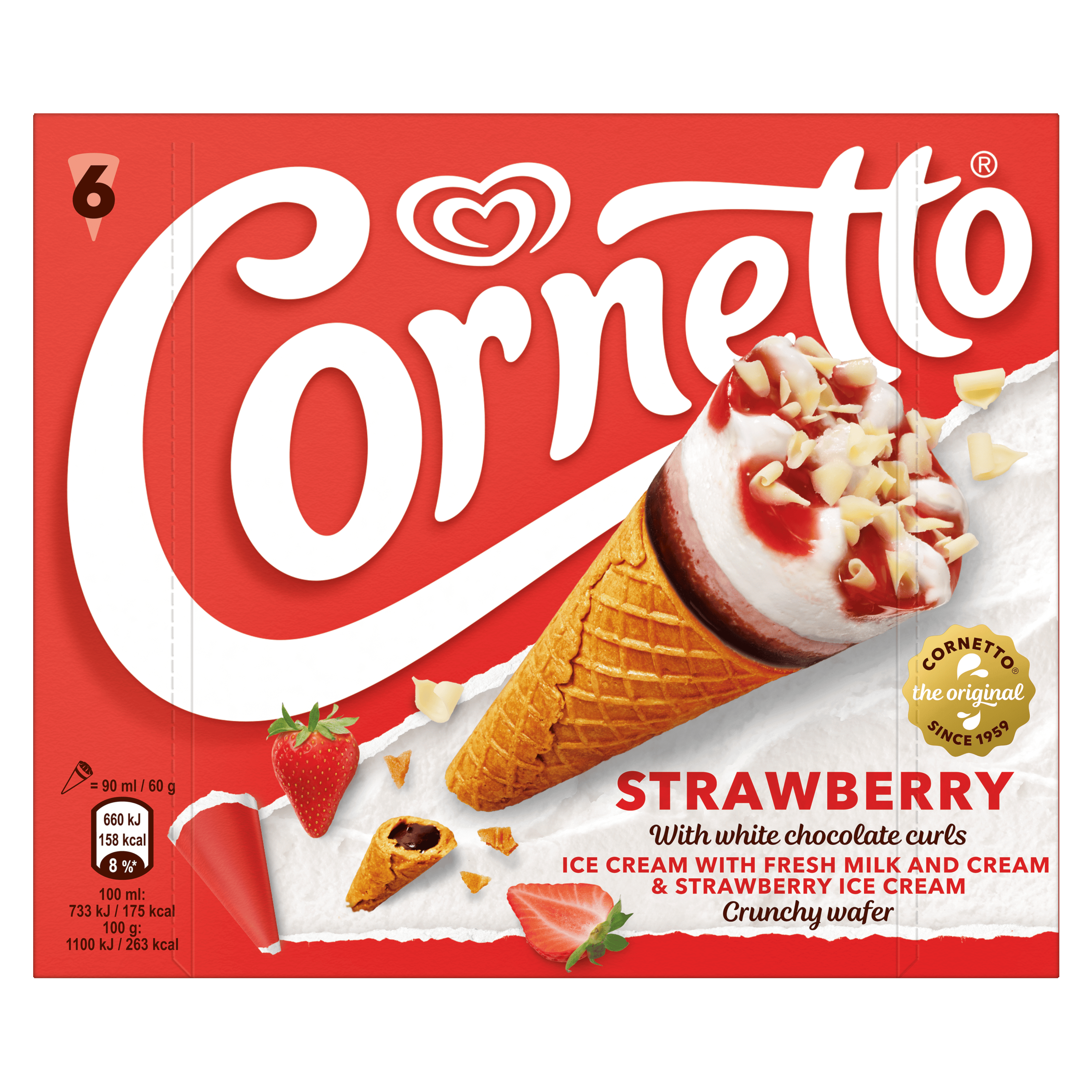Ola Cornetto Classico Strawberry