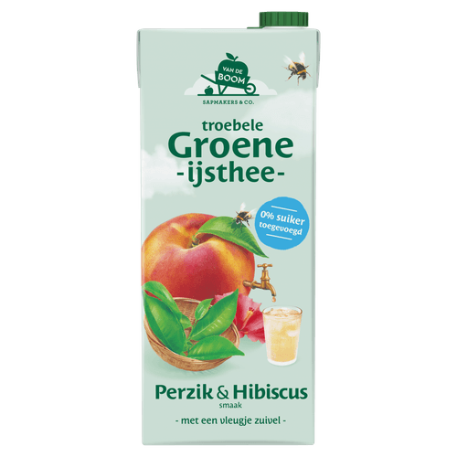 Van de Boom Troebele groene thee perzik