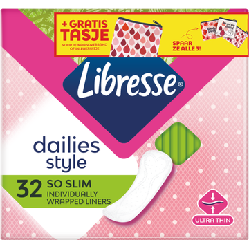 Libresse So Slim Inlegkruisjes 32 Stuks