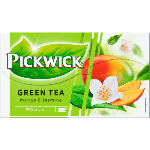 Pickwick Groene thee mango & jasmine 20 zk.