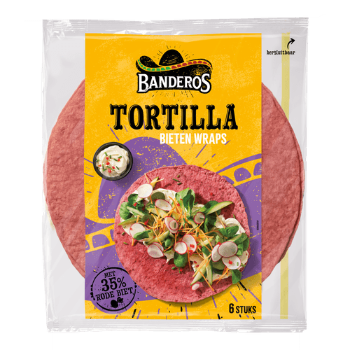 Banderos Rode bieten wraps 6 stuks