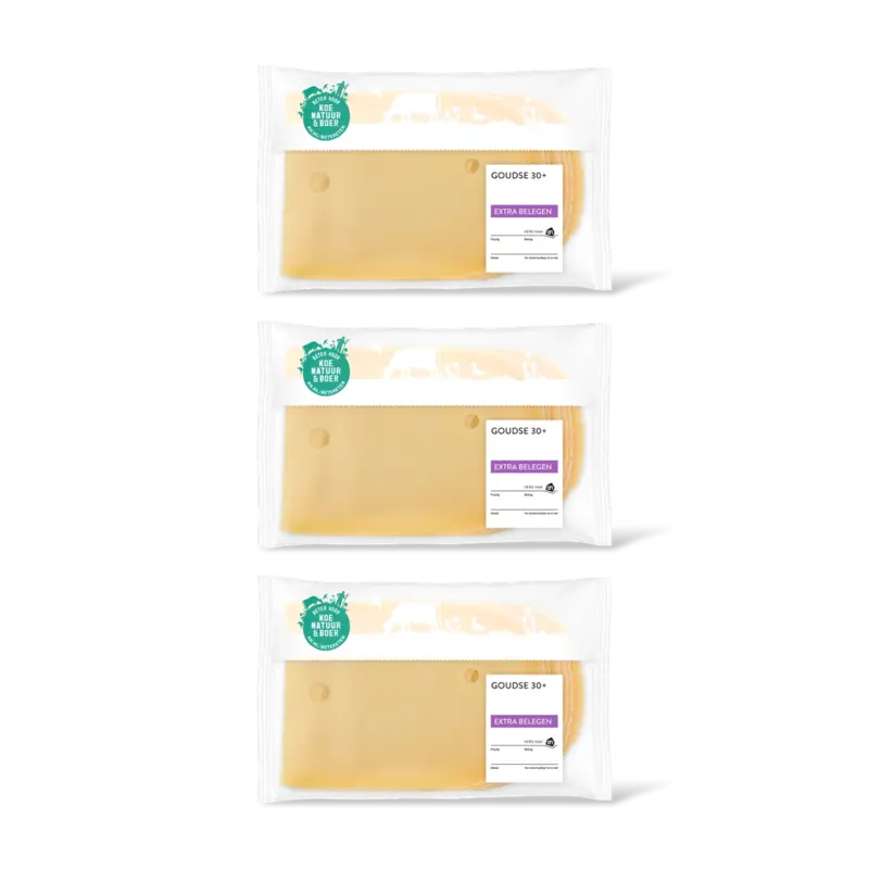 AH Goudse extra belegen 30+ plakken 3-pack