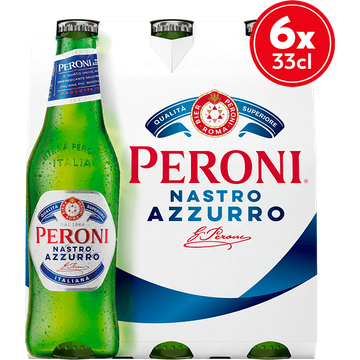 Peroni - Nastro Azzurro - Fles -  6 x 330ML
