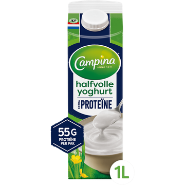 Campina Halfvolle Yoghurt Extra Proteïne 1 L