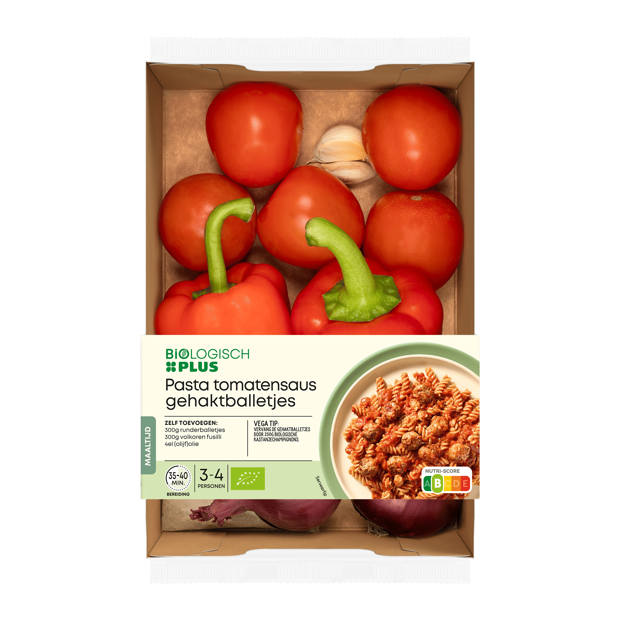 Biologisch PLUS Verspakket Pasta met gehaktballetjes