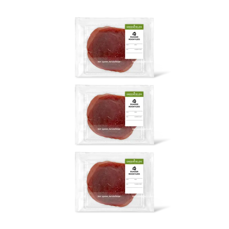 AH Greenfields Runderrookvlees kleinverpakking 3-pack
