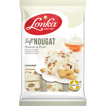 Lonka Soft Nougat Pinda's & Vruchten 220 g