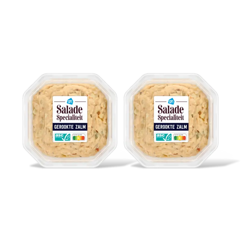 AH Salade specialiteit gerookte zalm 2-pack
