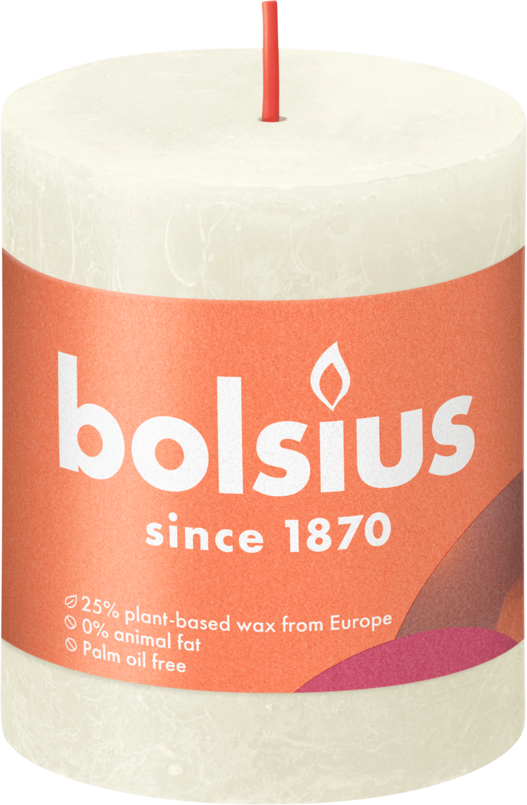 Bolsius Rustiek stompkaars 80/68 Soft Pearl