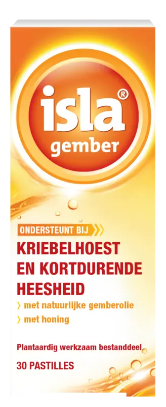 Isla Gember pastilles kriebelhoest & heesheid