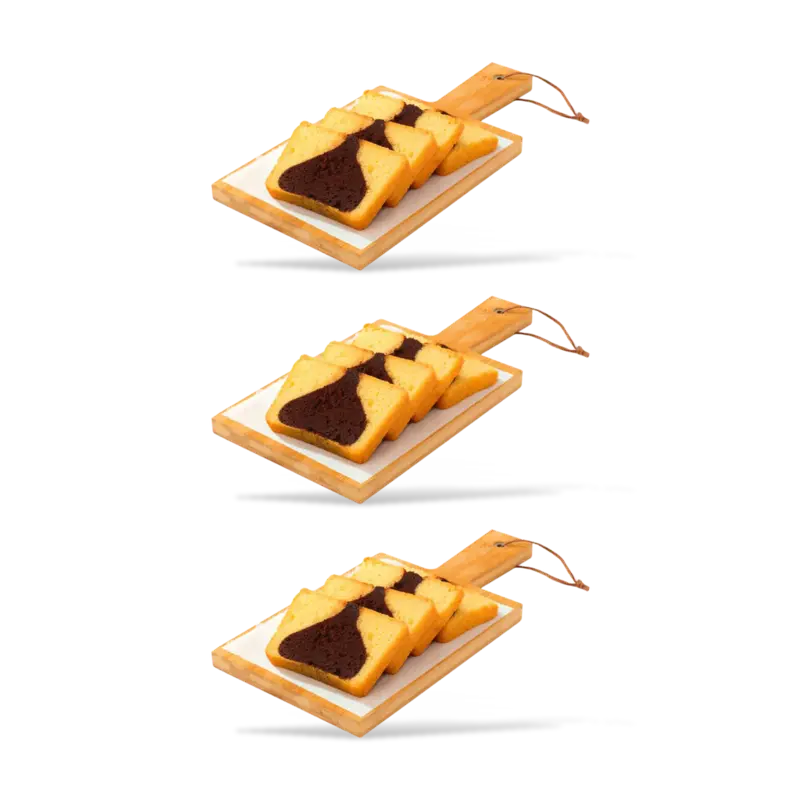 AH Roomboter cakeplakjes marmer 3-pack