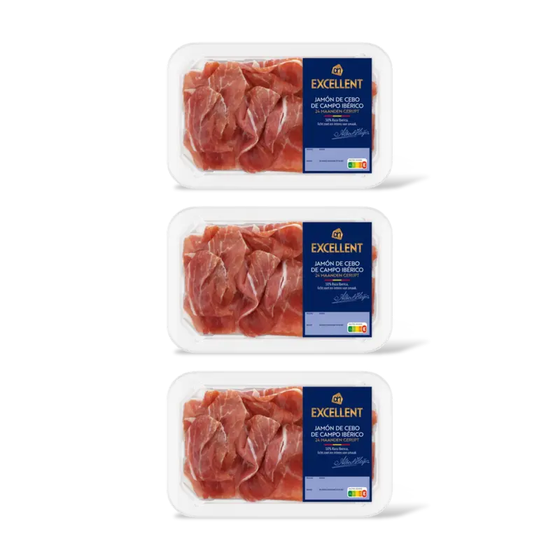 AH Excellent Jamon de cebo de campo Iberico 3-pack