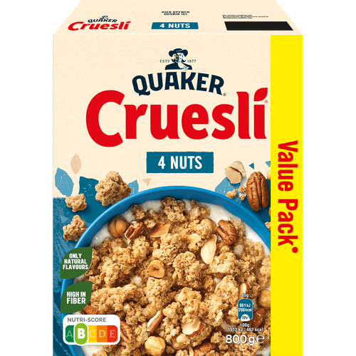 Quaker Cruesli 4 nuts