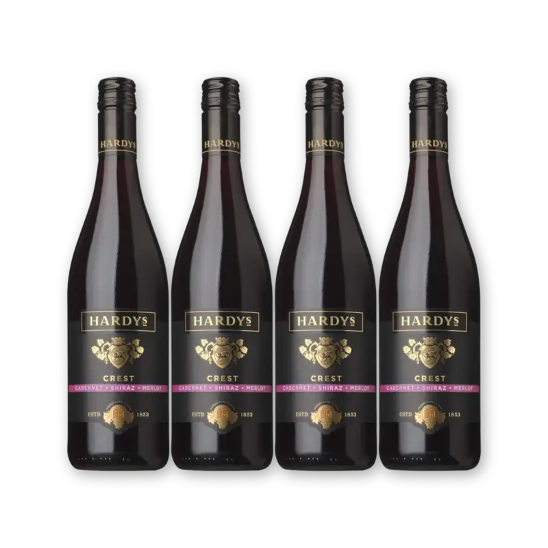 Hardys Hardys Cab Shiraz Merlot 4 flessen