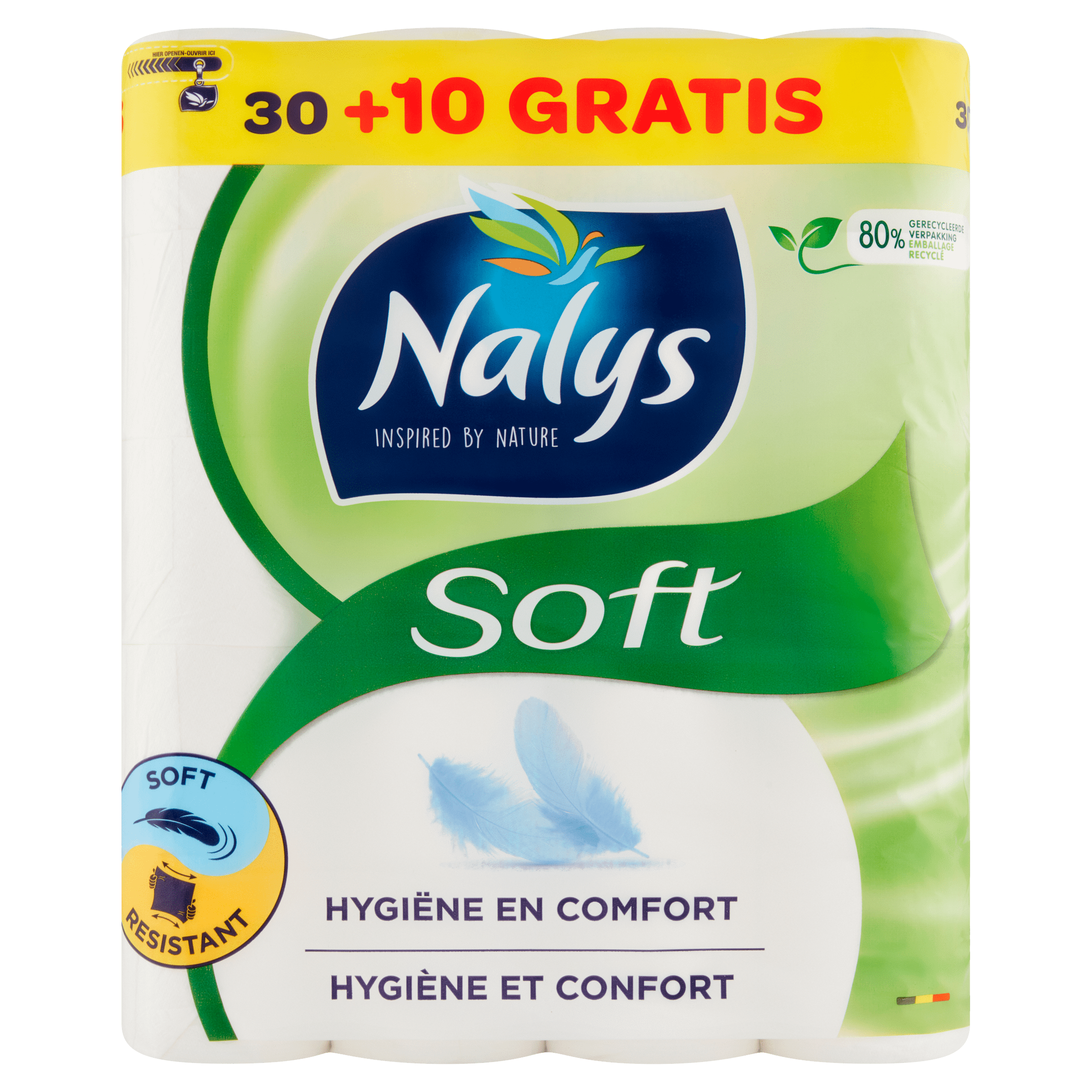 NALYS Toiletpapier Soft 30+10 gratis
