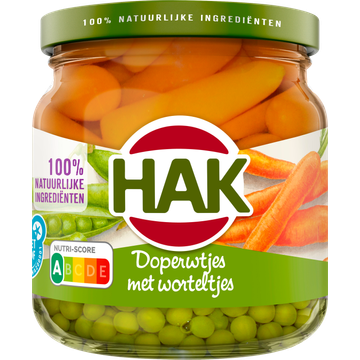 Hak Doperwtjes met Worteltjes 195 g
