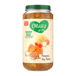 12m06 Olvarit Pompoen Kip Pasta