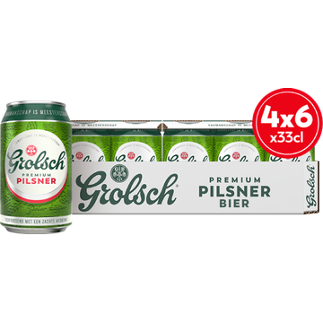 Grolsch - Pils - Blik - 4 x 6 x 330ML