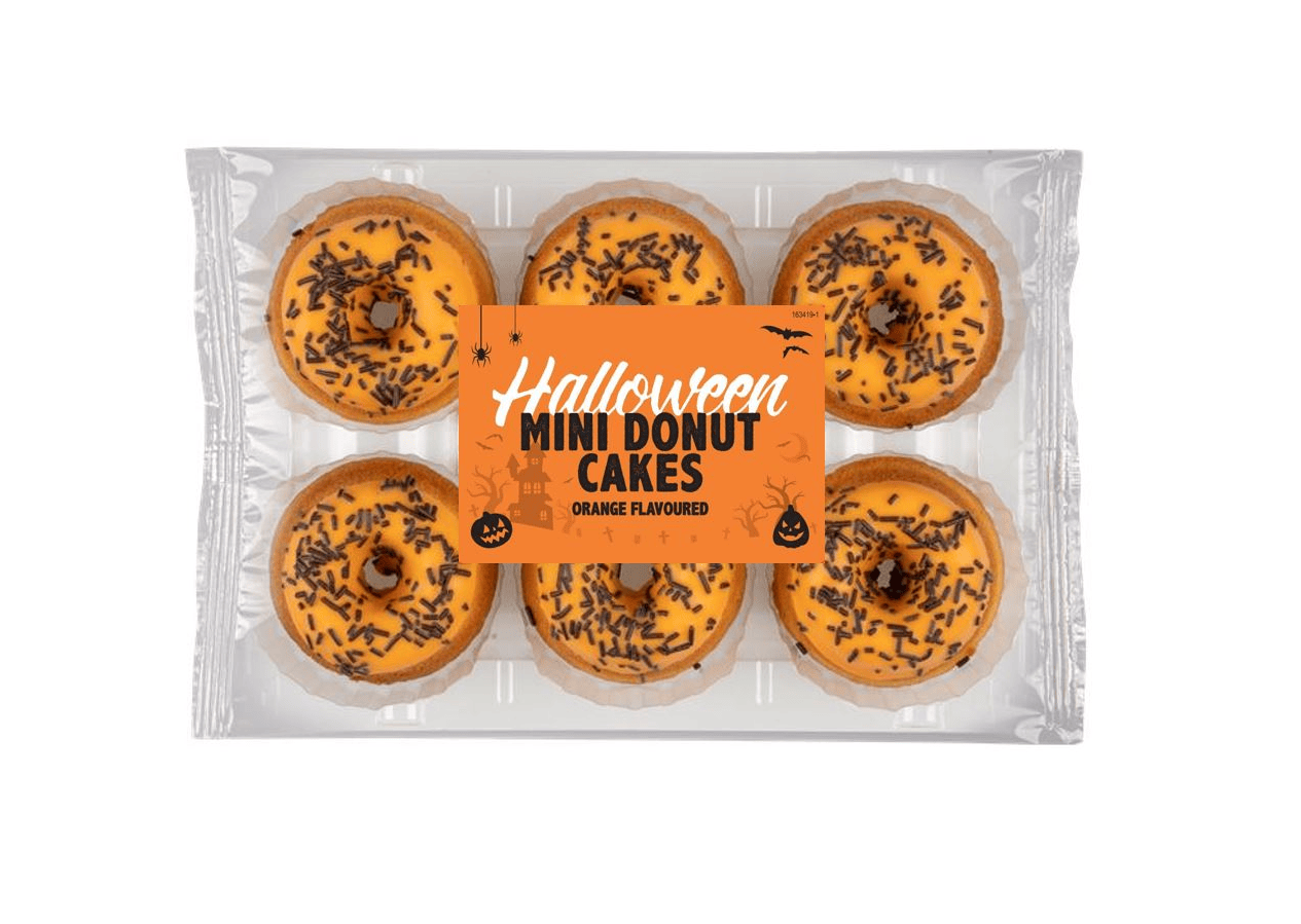 Van Dijk Halloween donut cakejes naturel met si