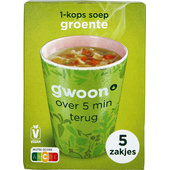g'woon 1 kops soep groente