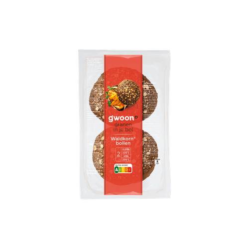 G'woon Waldkornbollen 2 stuks