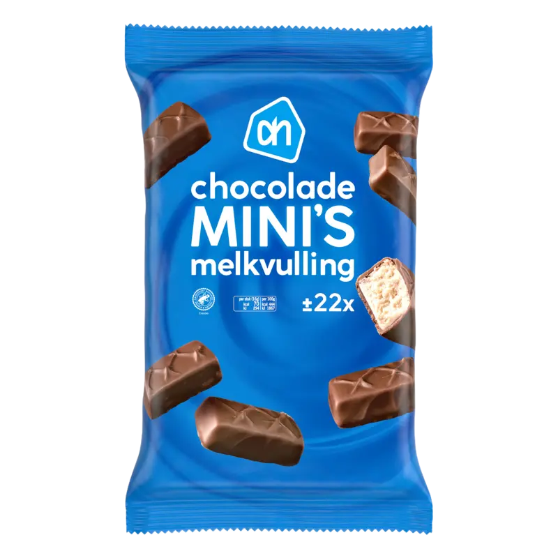 AH Chocolade mini's met melkvulling