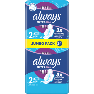 Always Ultra Dag Maandverbanden Long (Maat 2)