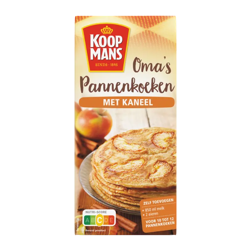 Koopmans Mix voor oma's pannenkoeken met kaneel