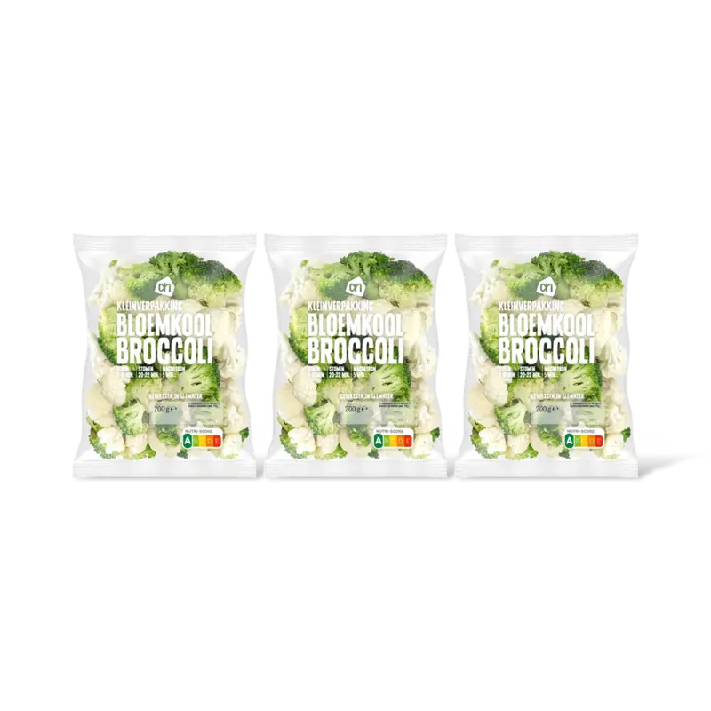 AH Bloemkool broccoli kleinverpakking 3-pck