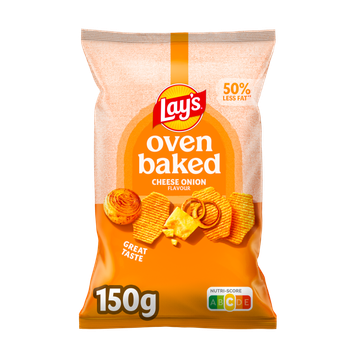 Lay's Oven Baked Cheese Onion Chips 150 gr