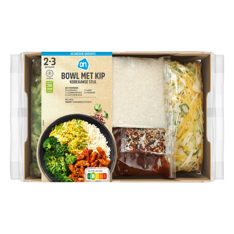 AH Gesneden verspakket Koreaanse bowl kip